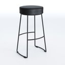 Ver imagem 2 de Banqueta Alta Industrial Aço Nice Preto Yescasa