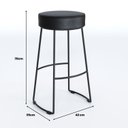 Ver imagem 4 de Banqueta Alta Nice Aço Industrial Yescasa