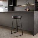 Ver imagem 1 de Banqueta Alta Industrial Aço Nice Preto Yescasa