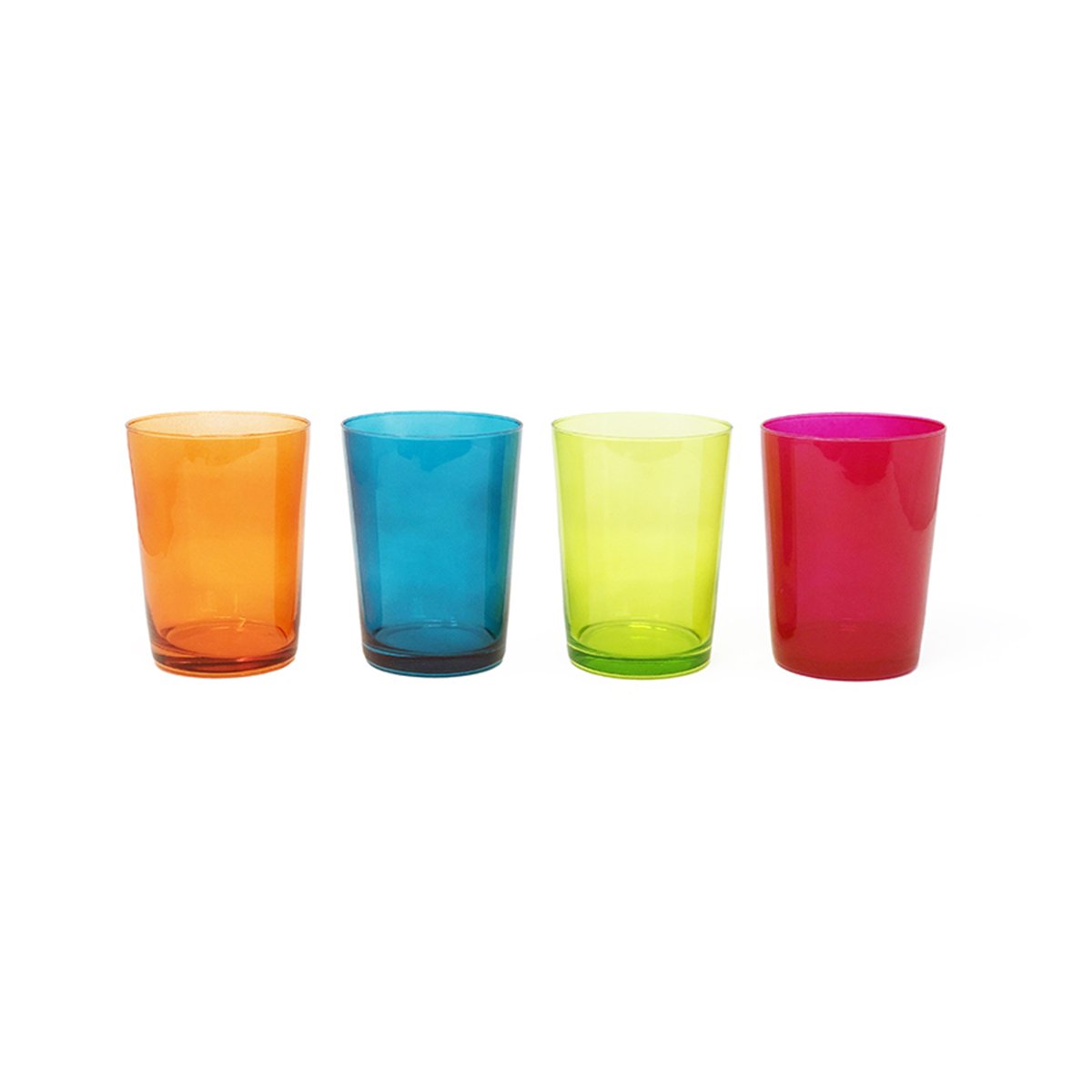 Jogo 4 Copos Vidro Coloridos Conjunto 4 Peças 560ml Libbey - 6