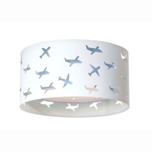 Luminária Infantil Plafon Aviões Duplo 30x16cm