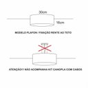 Ver imagem 2 de Luminária Infantil Plafon Aviões Duplo 30x16cm