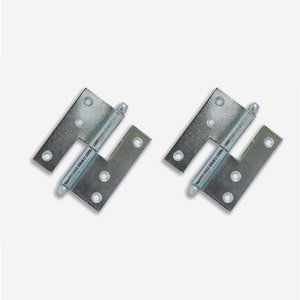 Dobradiça Hamburguesa 6cm Direita Zincado Cartela 2 Unidades 23860 Loth