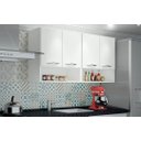 Ver imagem 2 de Armário Aéreo de Parede Suspenso Organizador 4 Portas 1,20m ClickForte Armário Aéreo Parede 4 Portas