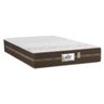 Cama Box Casal Colchão Molas Flora Gazin + Box Sintético 52x138x188 Cor:Preto - 3