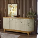 Ver imagem 1 de Balcão Buffet Sala de Jantar 183cm Mônica Z10 Cumaru/opala - Mpozenato