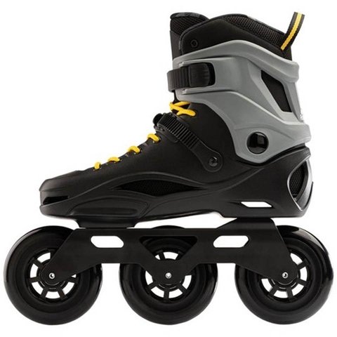 PATINS ROLLERBLADE CRUISER 110 3WD 110 PRETO/CINZA/AMARELO 38.5 BR - 6