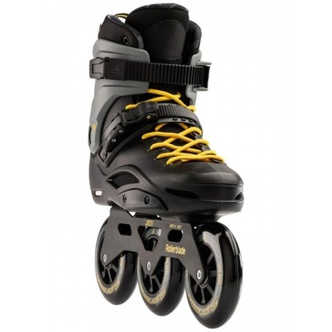 PATINS ROLLERBLADE CRUISER 110 3WD 110 PRETO/CINZA/AMARELO 38.5 BR - 3