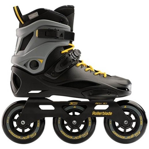 PATINS ROLLERBLADE CRUISER 110 3WD 110 PRETO/CINZA/AMARELO 38.5 BR - 1