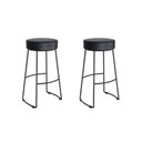Ver imagem 2 de Conjunto 2 Banquetas Altas Industriais em Aço Nice Preto Yescasa