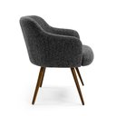 Ver imagem 5 de Poltrona Dekorien Jade Linho Cinza Alto Acabamento