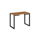 Ver imagem 2 de Mesa Lateral Innovare Industrial Aço Preto com Tampo Canela