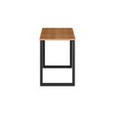 Ver imagem 4 de Mesa Lateral Innovare Industrial Aço Preto com Tampo Canela