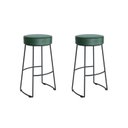 Ver imagem 2 de Conjunto 2 Banquetas Nice em Aço Industrial Altas Verdemusgo Preto Yescasa