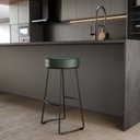 Ver imagem 1 de Conjunto 2 Banquetas Nice em Aço Industrial Altas Verdemusgo Preto Yescasa