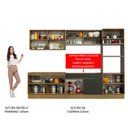 Ver imagem 6 de Armário de Cozinha Completa 310cm Rustic/Preto Agata Madesa 01