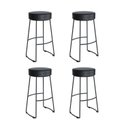Ver imagem 2 de Kit 4 Banquetas Altas Aço Industrial Nice Preto Yescasa