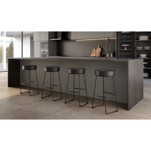 Conjunto 4 Banquetas Nice em Aço Industrial Yescasa