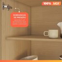 Ver imagem 6 de Armário Aéreo de Cozinha 1,20m 2 Portas e Nicho 100% Mdf Cléo Madeirado Nesher
