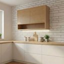 Ver imagem 1 de Armário Aéreo de Cozinha 1,20m 2 Portas e Nicho 100% Mdf Cléo Madeirado Nesher