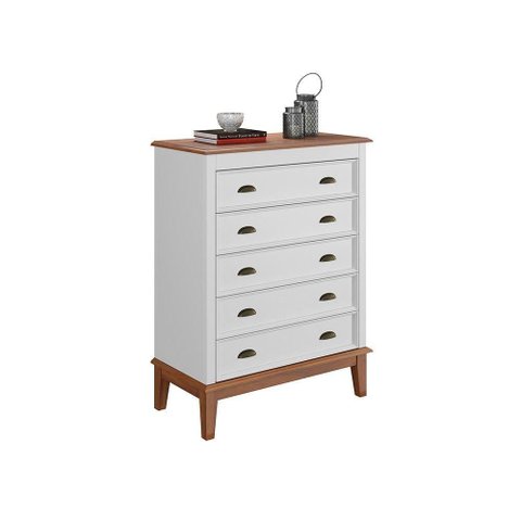 Cômoda 5 Gavetas - Branco