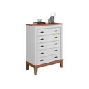 Ver imagem 1 de Cômoda 5 Gavetas - Branco