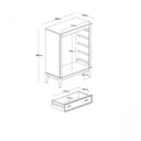 Ver imagem 2 de Cômoda 5 Gavetas - Branco