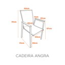 Ver imagem 2 de Cadeira em Aluminio e Assento em Tela para Área Externa Angra
