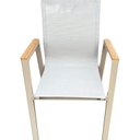 Ver imagem 3 de Cadeira em Aluminio e Assento em Tela para Área Externa Angra