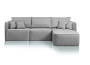 Ver imagem 1 de Sofá com Chaise Búzios - 3 Mod 2,60m Linho Cinza 579