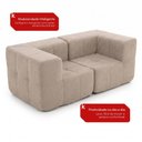 Ver imagem 5 de Sofá Modular 2 Lugares com 2 Cantos Kappesberg Boucle Capuccino