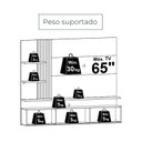 Ver mais imagens de Painel para TV até 65 Polegadas LED Ripado 2 Portas Atena