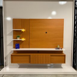 Painel para TV até 65 Polegadas LED Ripado 2 Portas Atena - 6