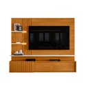 Ver imagem 3 de Painel Ripado para TV até 65 Polegadas com LED 200CMX167,5cm 2 Portas Atena Marrom