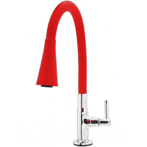 Torneira Flexível Vermelha - Mesa