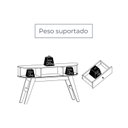 Ver imagem 5 de Aparador para Sala de Estar 2 portas Flexíveis em MDF Curvo 1 Gaveta Estoril