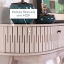 Ver mais imagens de Aparador para Sala de Estar 2 portas Flexíveis em MDF Curvo 1 Gaveta Estoril