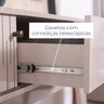 Aparador para Sala de Estar 2 portas Flexíveis em MDF Curvo 1 Gaveta  Estoril - 10