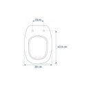 Ver imagem 3 de Assento Sanitário Poliéster Donna Branco - Santa Marina