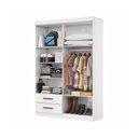 Ver imagem 5 de Guarda-Roupa Solteiro Turim 4 Portas 2 Gavetas Multimóveis CR35554 Branco
