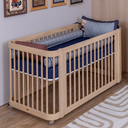 Ver imagem 1 de Berço Evolutivo de Madeira 2 em 1 Carvalho Malva Quater