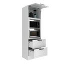 Ver imagem 4 de Armário de Cozinha Torre Quente 70cm com 2 Gavetões e 1 Porta Basculante 100% Mdf Phoenix Móvel na C