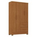 Ver imagem 1 de Guarda Roupa Solteiro Primordial Max 4 Portas 2 Gavetas Cinamomo Fosco - Zanzini