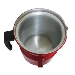 Conjunto com Bule Chaleira Leiteira com Apito Vermelho - 2