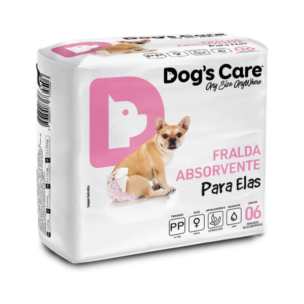 Fralda Higiênica Descartável Fêmea 6 Unidades: PP