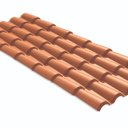 Ver imagem 1 de Kit 20 Telhas Colonial PVC 2,30x0,86cm 5 Ondas Permatti Vermelho/Ceramica