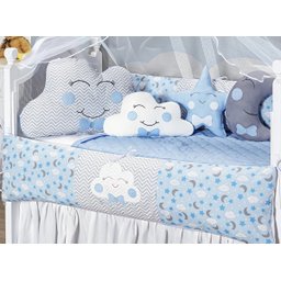 KIT JOGO DE BERÇO BABY EXCLUSIVO 12 PECAS KIT AMERICANO FOFURA PARA BEBE COMPLETO LUXUOSO - 3