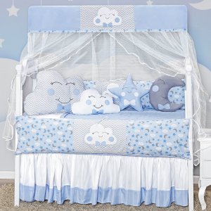 KIT JOGO DE BERÇO BABY EXCLUSIVO 12 PECAS KIT AMERICANO FOFURA PARA BEBE COMPLETO LUXUOSO