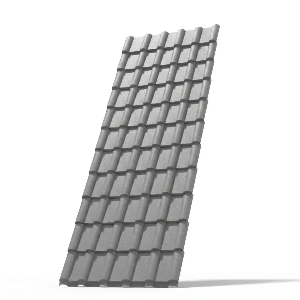 Ver imagem 3 de Kit 20 Telhas PVC Plan 2,42x0,88cm 6 Ondas Permatti Cinza