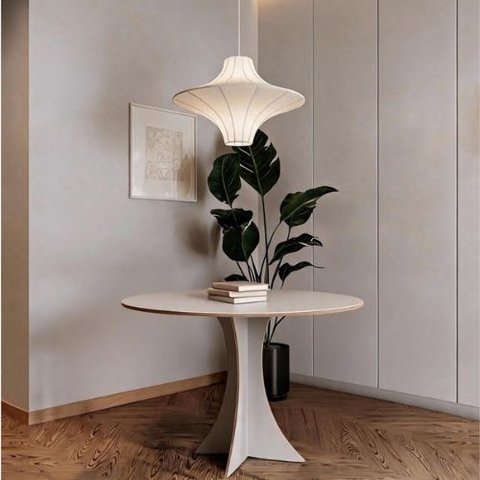 Mesa Redonda Flex 90cm MDF 4 Lugares Byhouse